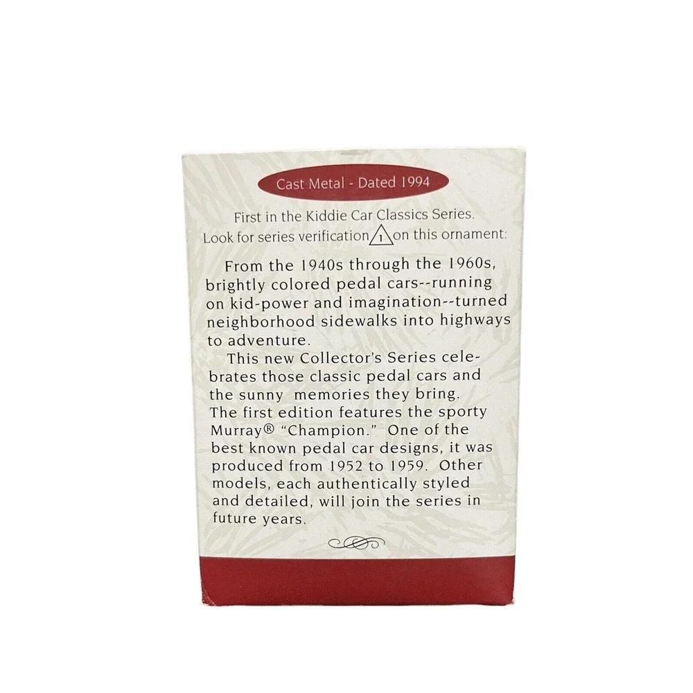1994 Hallmark Keepsake Kiddie‎ Car Classics Murray Champion 1st in Series